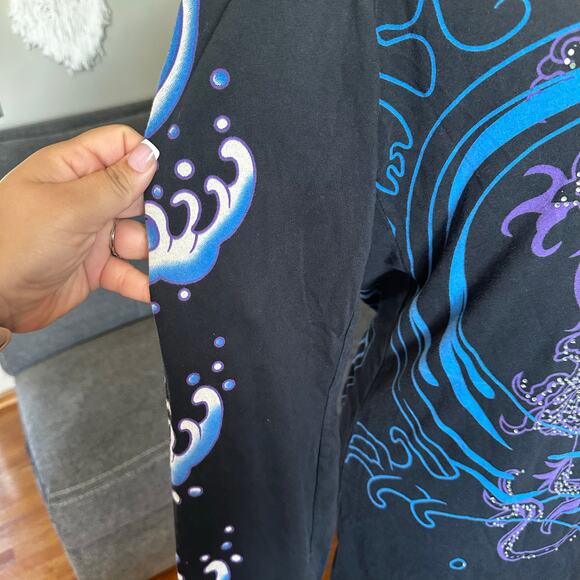 Women vintage Ed Hardy Christian Audigier long sleeve size xl - Picture 5 of 7